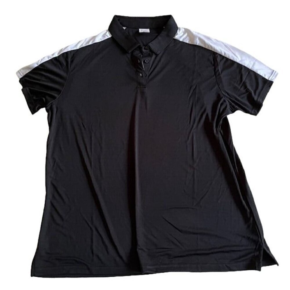 Augusta Sportswear - Women's Two-Tone Vital Polo - 5029 - Black & White - 2XL - Picture 2 of 6